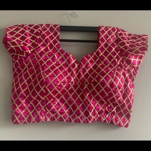 Gotta pati work blouse for lehnga or Saree